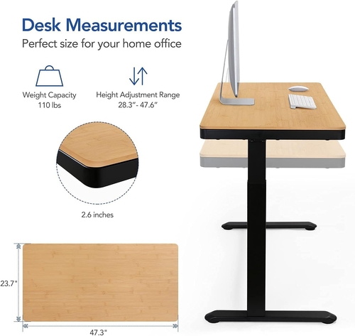 Electric Standing Desk With USB Ports And Adjustable Height - Image 8