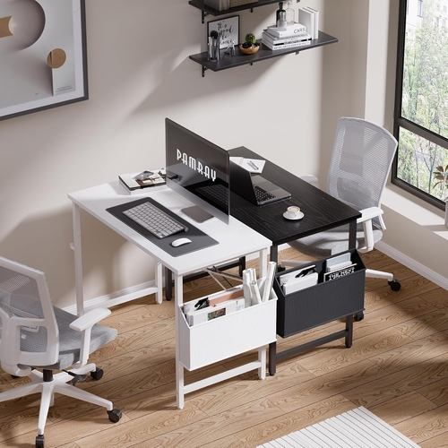 32 Inch Computer Desk With Storage Bag And Headphone Hook - Image 3