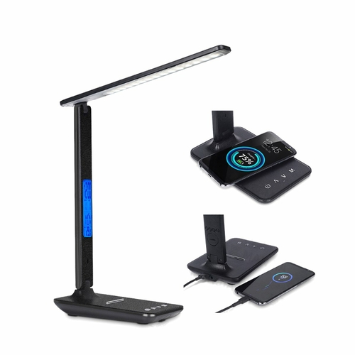 Lamp Plus 3 in 1 Lamp With Phone Charger, Clock And Thermostat - Image 2