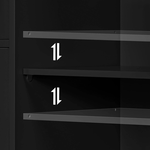 Wooden Bathroom Floor Storage Cabinet With 4 Drawers And Cupboard - Image 5