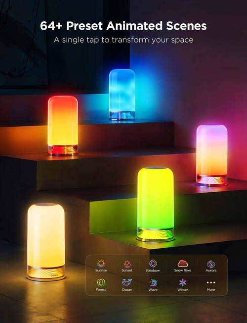 RGBIC Smart Table Lamp 64 Scene Modes And Voice Control - Image 3