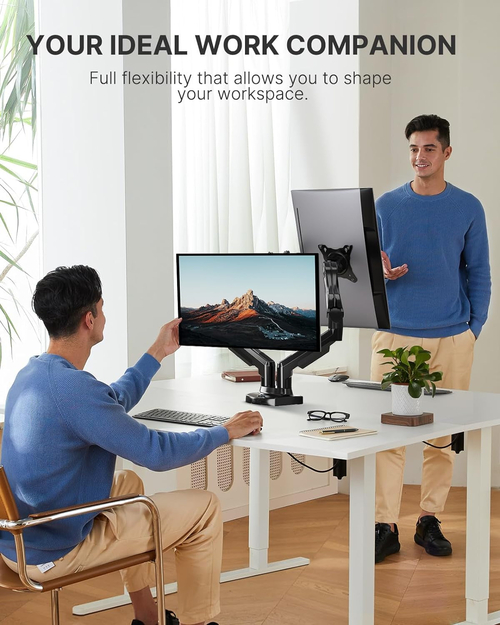 Dual Monitor Stand With 13 To 32 Inch VESA Desk Mount - Image 6