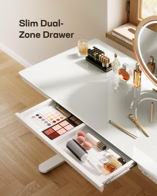 Glass Standing Desk 48x24 Height Adjustable For Home Office - Image 4