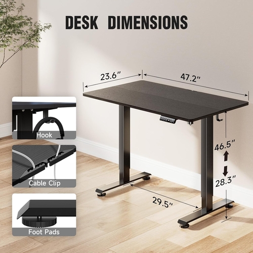 47.2 Inches Electric Standing Desk Height Adjustable - Image 2