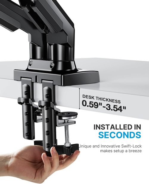 Dual Monitor Stand With 13 To 32 Inch VESA Desk Mount - Image 4