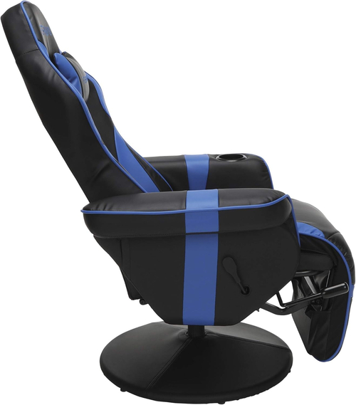 Blue 900 Gaming Recliner With Adjustable Leg Rest Cupholder - Image 4