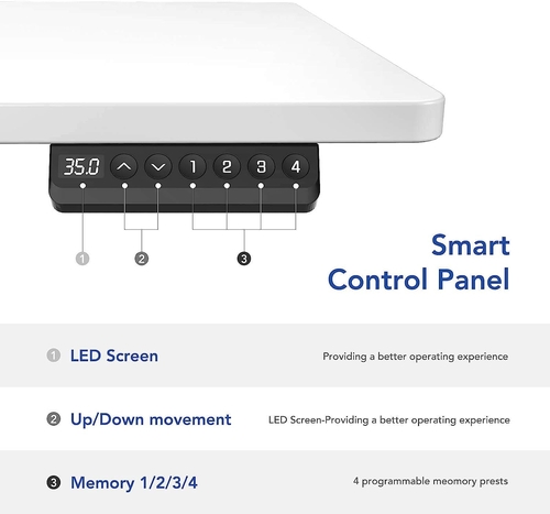 Electric Standing Desk With Memory Controller 55x28 Inches - Image 6