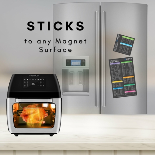 Air Fryer Magnetic Cheat Sheet Set Of 2, Air Fryer Accessories Cook - Image 8