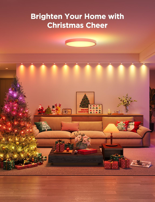 RGBIC Smart Ceiling Light 12 Inch Alexa Compatible - Image 2