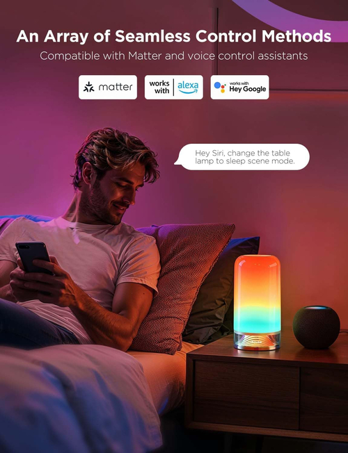 RGBIC Smart Table Lamp 64 Scene Modes And Voice Control - Image 4