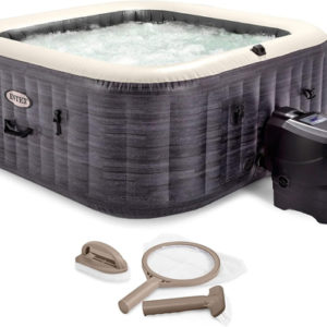 Purespa Plus Greystone 4-Person Inflatable Hot Tub with Jets