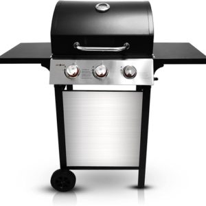 3 Burner Stainless Steel Propane Gas Grill With Cabinet