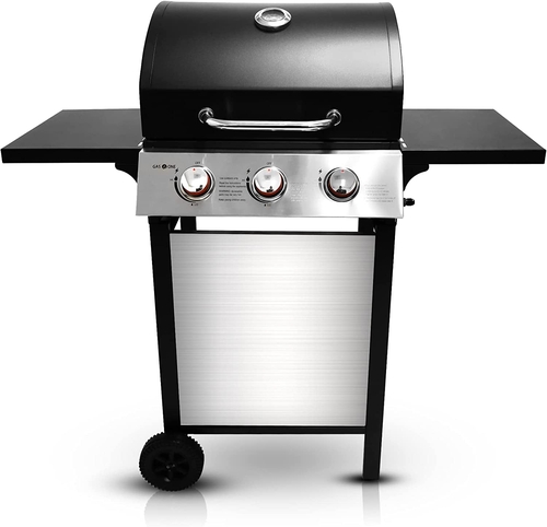 3 Burner Stainless Steel Propane Gas Grill With Cabinet