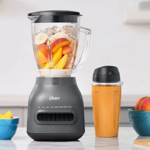 Oster 8-Speed Glass Jar Blender with 20oz Blend-n-Go Cup - Image 5