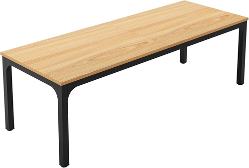 78 Inch Rustic Wood Dining Table For 6-8 People Rectangular - Image 7