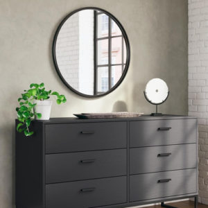 Socalle Modern 6-Drawer Dresser Black With Safety Stop
