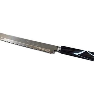 Natural Stone Trim Agate Bread Knife