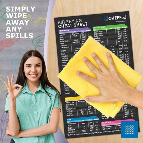 Air Fryer Magnetic Cheat Sheet Set Of 2, Air Fryer Accessories Cook - Image 5