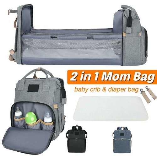 Stroller Diaper Bag with Baby Bed - Image 2