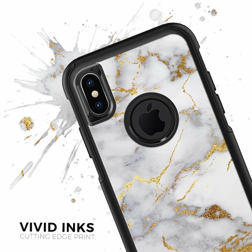 Marble & Digital Gold Foil V2 - Skin Kit for the iPhone OtterBox Cases - Image 2