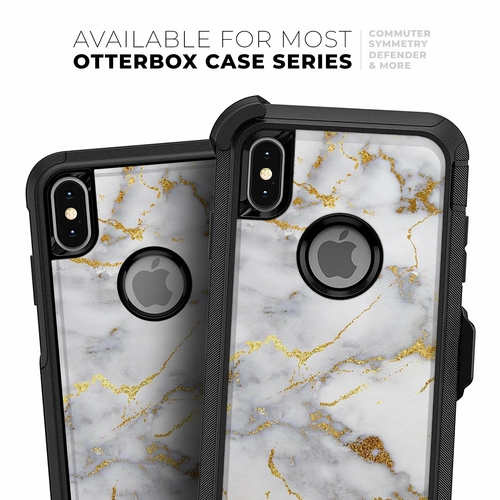 Marble & Digital Gold Foil V2 - Skin Kit for the iPhone OtterBox Cases - Image 4