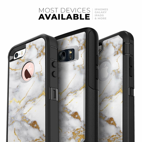 Marble & Digital Gold Foil V2 - Skin Kit for the iPhone OtterBox Cases - Image 5