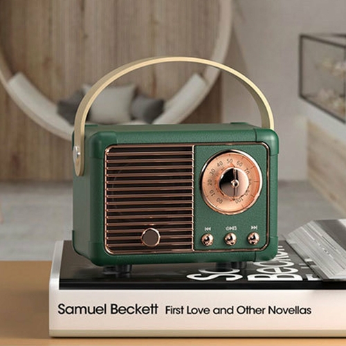 Bluetooth Compact Retro Speakers with Radio - Image 2
