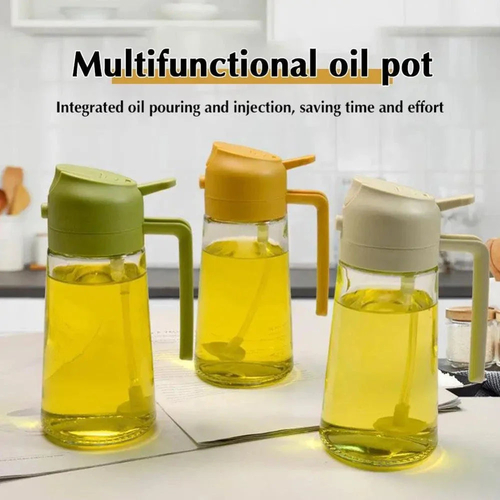 Dual Function Oil Spray and Pour Bottle - Image 4