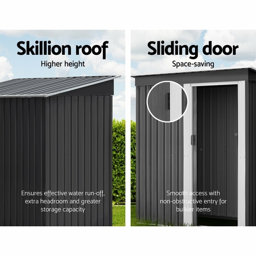 Giantz Garden Shed Outdoor Storage Sheds Tool Workshop 1.62x0.86M - Image 6
