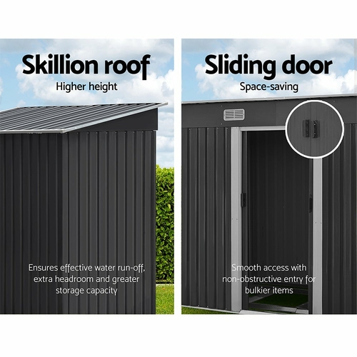 Giantz Garden Shed Outdoor Storage Sheds Tool Workshop 1.94x1.21M - Image 6