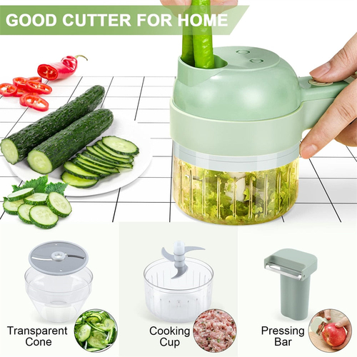 Portable Handheld 4 in 1 Electric Vegetable Slicer - Image 5
