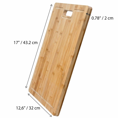 Extra Large Bamboo Cutting Board - 17x12.5 inch Wood Cutting Board - Image 3