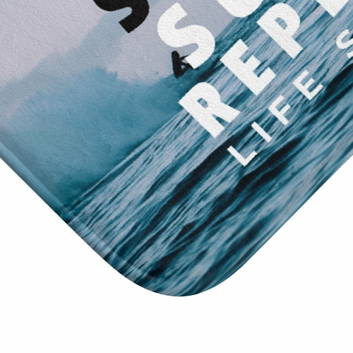 Eat, Sleep, Surf and Repeat Bath Mat - Image 3
