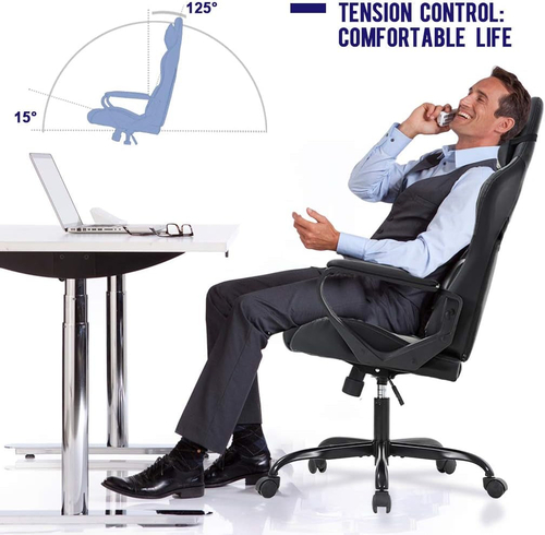 Ergonomic Gaming Chair White With Lumbar Support High Back - Image 2