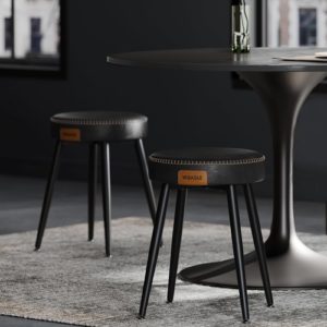 Dining Chairs Ink Black 19 Inch Tall Set Of 2 Sturdy