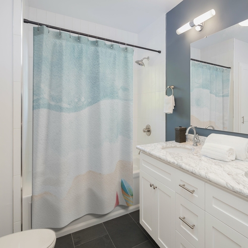 Beach & Surf Boards Shower Curtain - Image 2