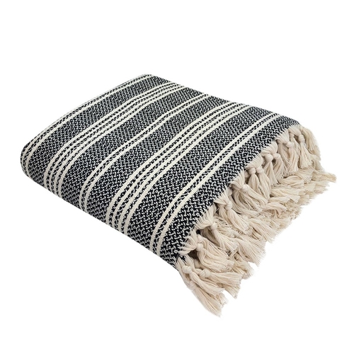 Woven Stripe Turkish Throw - Image 4