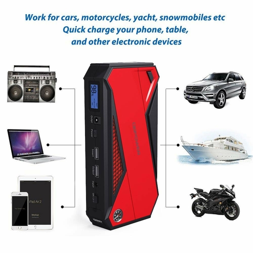 800A 18000mAh Portable Battery Booster Car Power Bank - Image 3