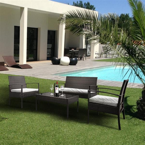 4PCS Rattan Patio Furniture Set - Image 6