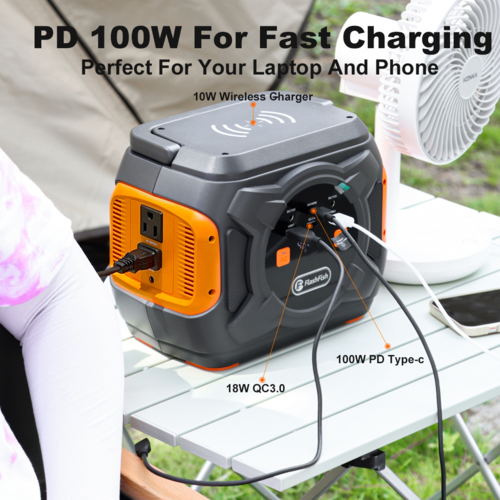 320W Portable Emergency Power Supply with Wireless Charger - Image 2