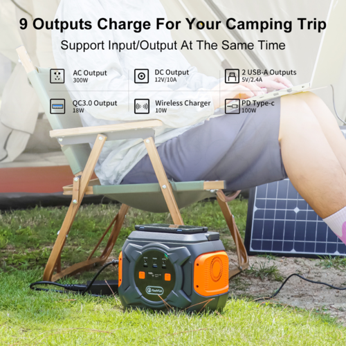 320W Portable Emergency Power Supply with Wireless Charger - Image 6
