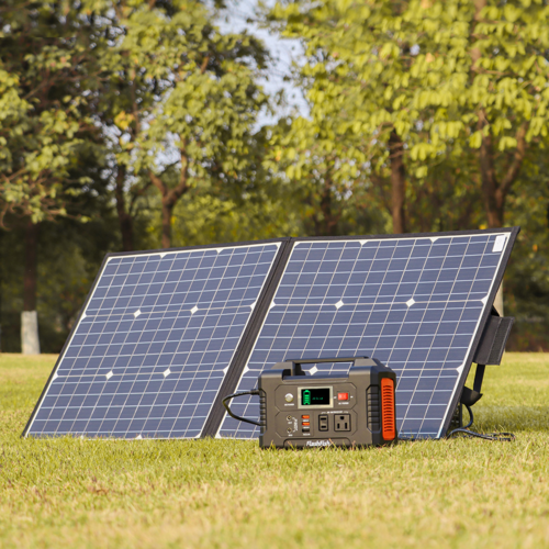 200W Portable Power Station with 50W 18V Portable Solar Panel - Image 2