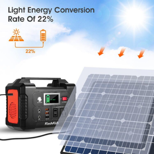 200W Portable Power Station with 50W 18V Portable Solar Panel - Image 4