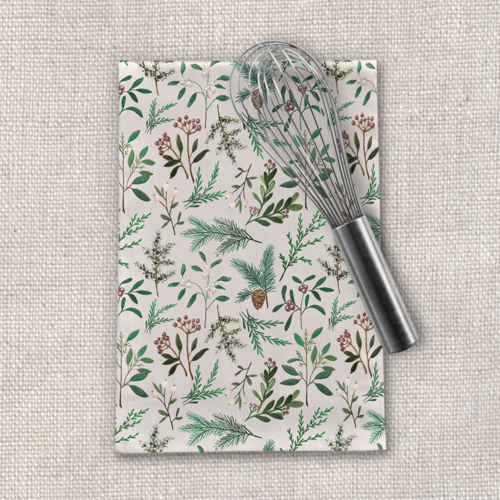 Winter Berry Tea Towel