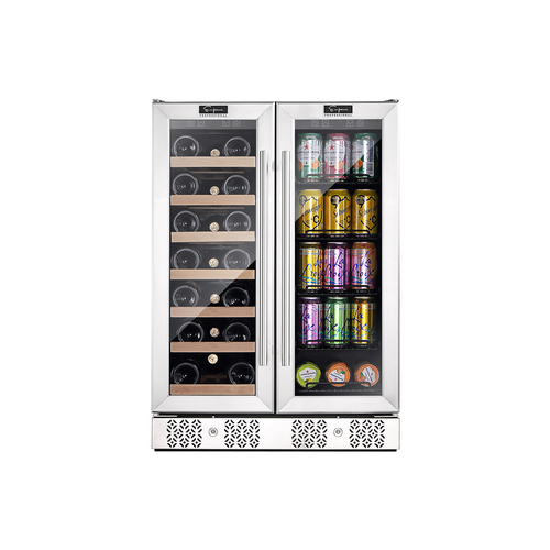 Empava BR03D 24" Dual Zone Wine Cooler & Beverage Fridge - Image 2