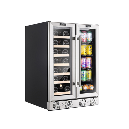 Empava BR03D 24" Dual Zone Wine Cooler & Beverage Fridge - Image 4