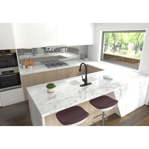 Retro Pull Down Touchless Single Handle Kitchen Faucet - Image 5