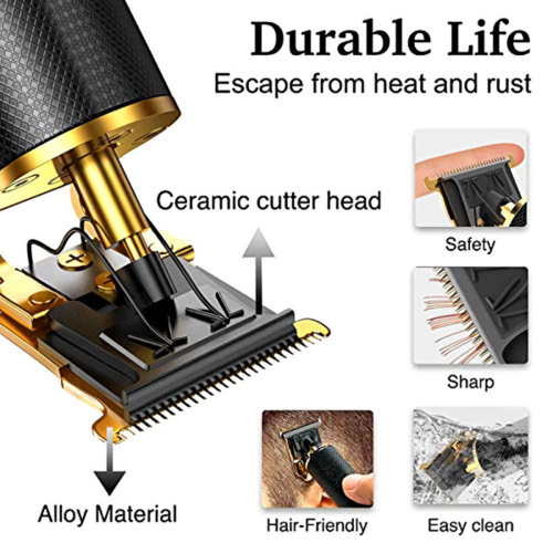 Rechargeable Mens Beard Trimmer Hair Clippers - Image 4