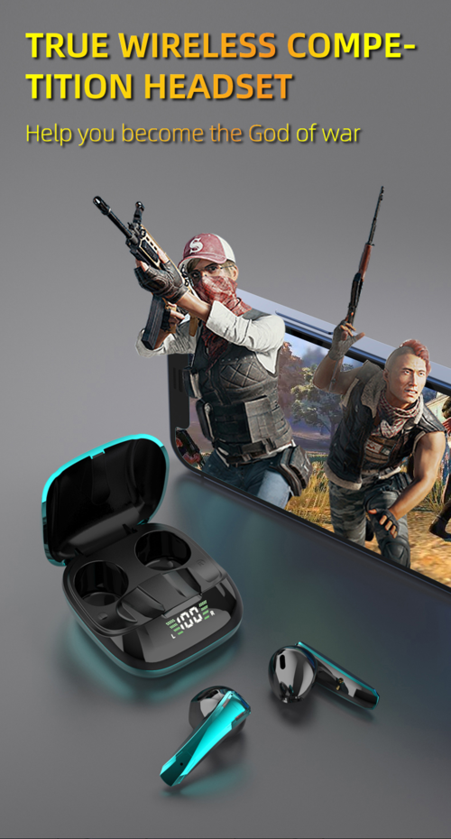 Wireless TWS Gaming Bluetooth 5.0 Earphones With Microphone - Image 2
