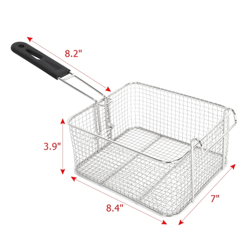 110V 12L Stainless Steel Double Cylinder Electric Fryer - Image 4